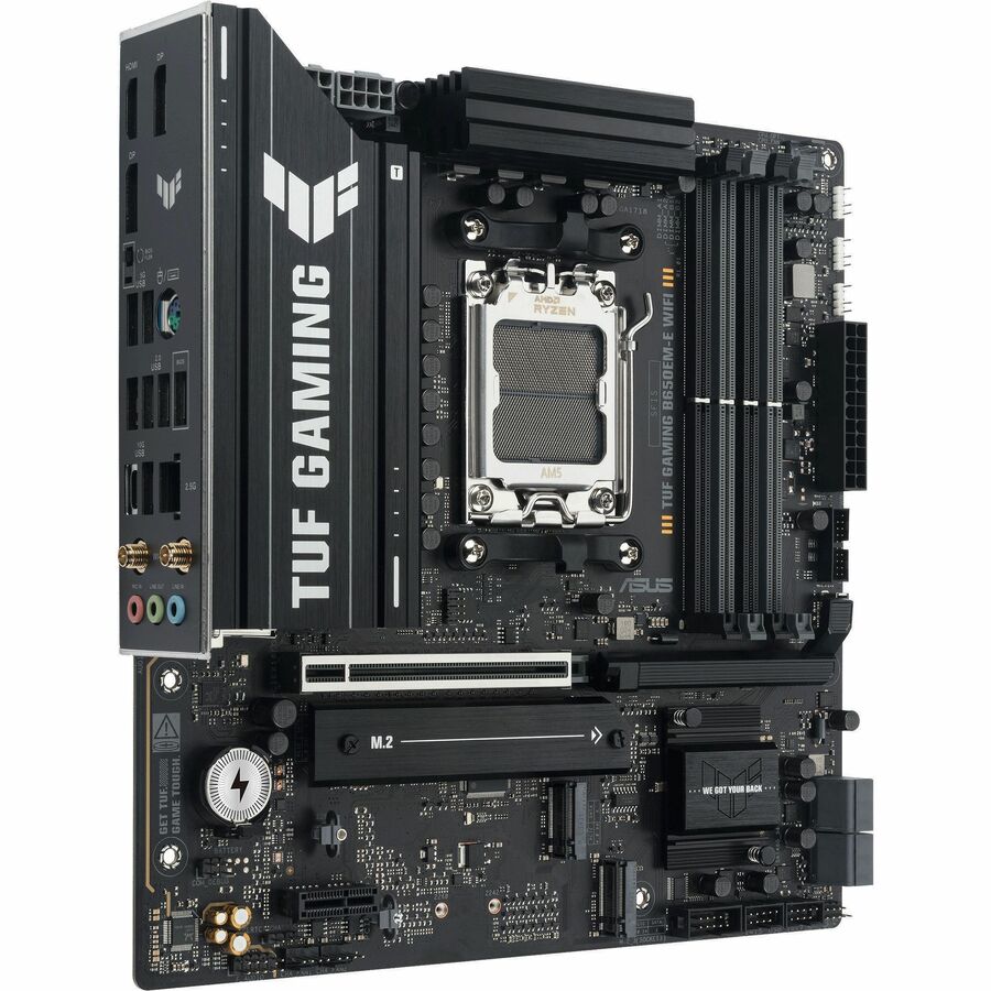 TUF GAMING B650EM-E WIFI Gaming Desktop Motherboard - AMD B650 Chipset - Socket AM5 - Micro ATX TUF GAMING B650EM-E WIFI Gaming Desktop Motherboard - AMD B650 Chipset - Socket AM5 - Micro ATX
